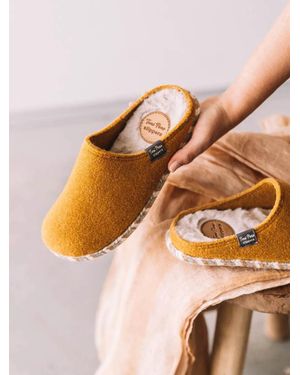 Toni Pons Felt Slippers - Orange
