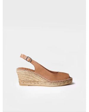 Toni Pons Wedge Espadrilles Peep Toe Style - White