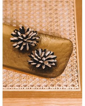 Toni Pons Raffia Brooch - Metallic