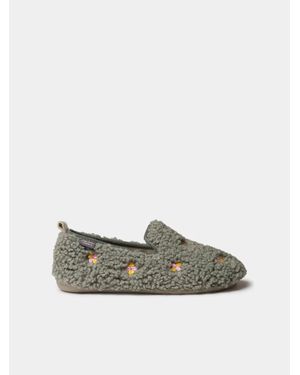 Toni Pons Babouche-Style Slipper With Embroidered Details - Gray