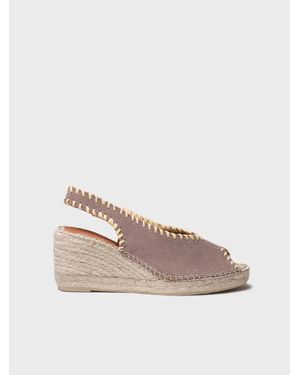Toni Pons Peep-Toe Wedge Espadrille - Pink