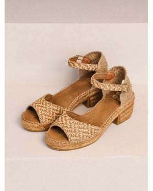Toni Pons Wide-Heeled Espadrille - Natural