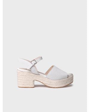 Toni Pons Bridal Wedge Espadrille - Natural