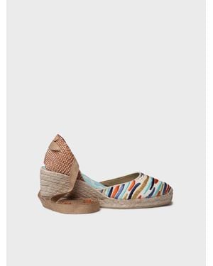 Toni Pons Embroidered Wedge Espadrilles - White