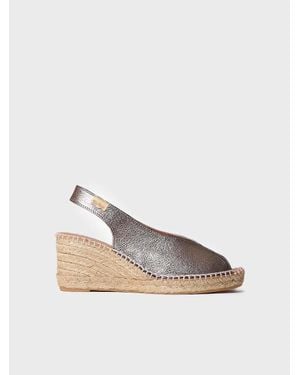 Toni Pons Wedge Espadrilles Peep Toe Style - White