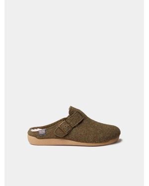 Toni Pons Clog-Style Slipper - Brown
