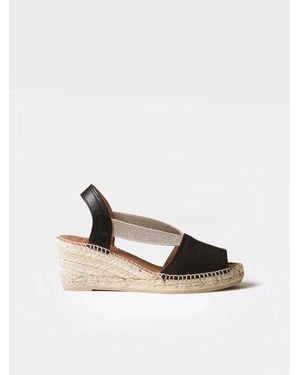 Toni Pons Mid-Wedge Open-Back Leather Espadrille - Multicolour