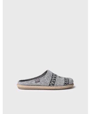Toni Pons Felt Slippers - White