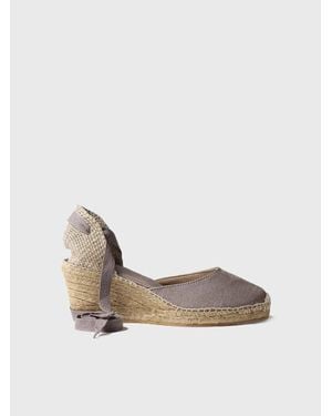 Toni Pons Valencian Wedge Espadrilles With Veins - White