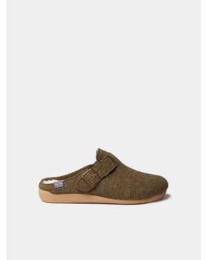 Toni Pons Clog-Style Slipper - Brown
