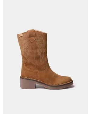 Toni Pons Cowboy Ankle Boots - Brown