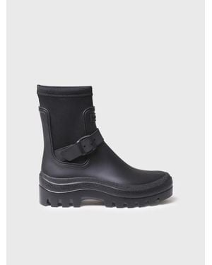 Toni Pons Rain Boot With Buckle - Black