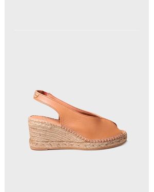 Toni Pons Peep-Toe Wedge Espadrille - Pink