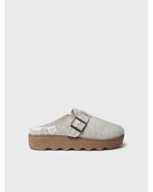Toni Pons Slipper With Buckle - White