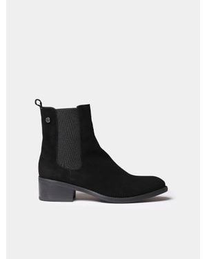 Toni Pons Snake-Effect Leather Ankle Boots With Side Elastics - Black