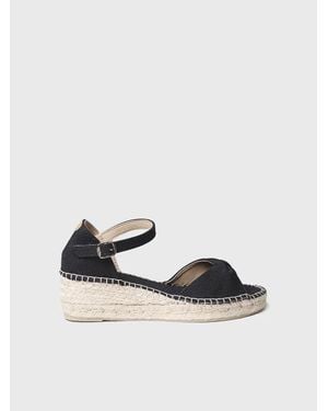Toni Pons Espadrilles With Lace-Up Wedge - Black
