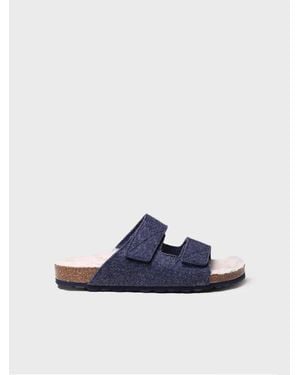 Toni Pons Open Slipper - Blue