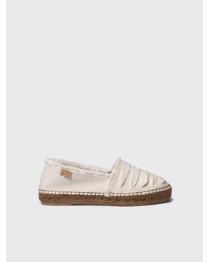 Toni Pons Flat Cotton Canvas Espadrille - White