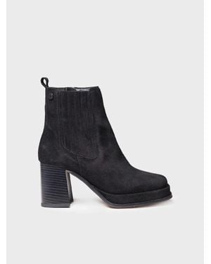 Toni Pons Wide-Heeled Ankle Boot - Blue