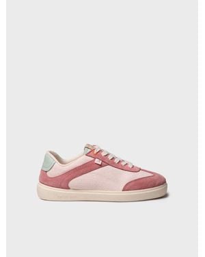 Toni Pons Canvas And Suede Trainer - Pink