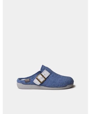 Toni Pons Clog-Style Slipper With Buckle - Blue