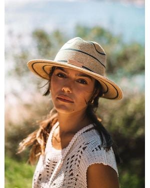 Toni Pons Panama-Style Straw Hat With Stripes - Green