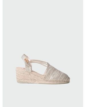 Toni Pons Wedge Espadrilles With Elastic Straps - Natural