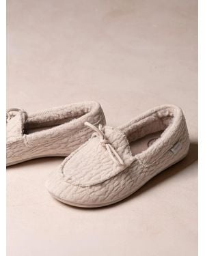 Toni Pons Velvet Fabric Nautical House Slipper - Natural