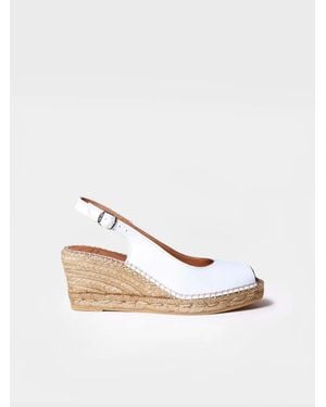 Toni Pons Wedge Espadrilles Peep Toe Style - Natural