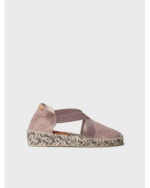 Toni Pons Flat Espadrilles With Elastics And Multicoloured Sole - Grey