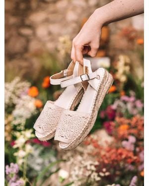 Toni Pons Macramé Sandal Type Abarca - Natural