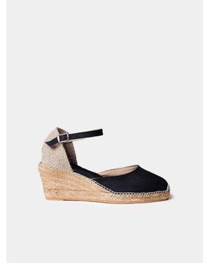 Toni Pons Jute Wedge Espadrilles With Buckle - White