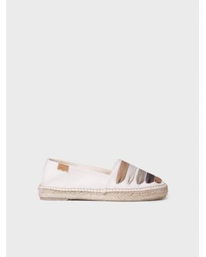 Toni Pons Flat Espadrille With Ribbons - Natural