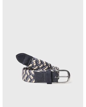 Toni Pons Fabric And Leather Belt - Blue