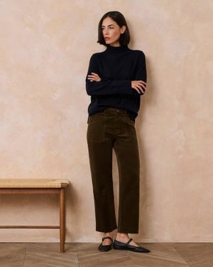 PAIGE Straight Quincy Ankle Trouser - Green