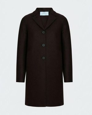 Harris Wharf London Boxy Coat - Black