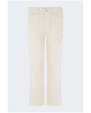 PAIGE Quincy Ankle Straight Trouser - White
