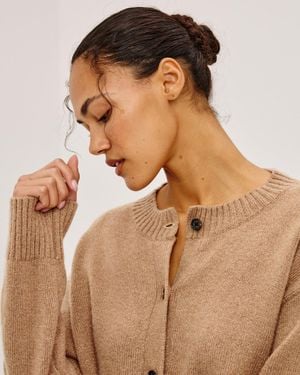 Rails Carre Cardigan - Natural
