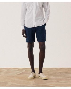 Hartford Joggy Linen Short - Blue