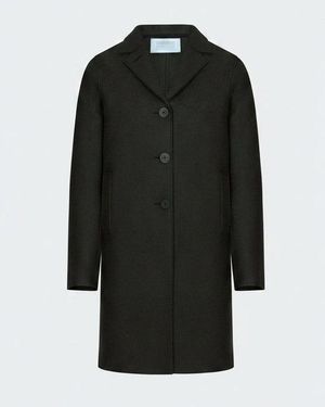 Harris Wharf London Boxy Coat - Black
