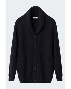 Eton Shawl Cardi - Blue