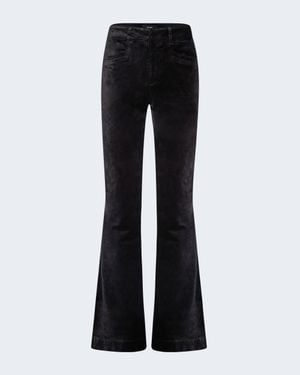 PAIGE Clean Front High Rise Laurel Canyon Jean - Black