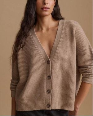 Jenni Kayne The Cropped Cocoon Cardigan - Brown