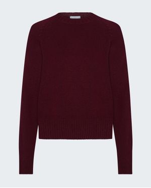 Allude Crew Neck Jumper - Red