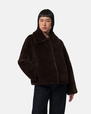 Apparis Elis Faux Fur Coat - Black