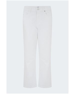PAIGE Mason Ankle Straight Jean - White