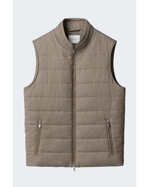 Eton Wool Padded Vest - Brown