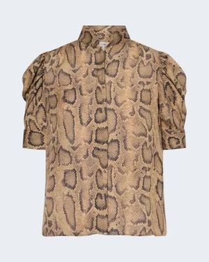 FRAME The Gillian Top - Brown