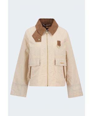 Barbour Icons Spey Showerproof Jacket - Natural