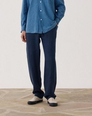 Hartford Joggy Woven Trousers - Blue
